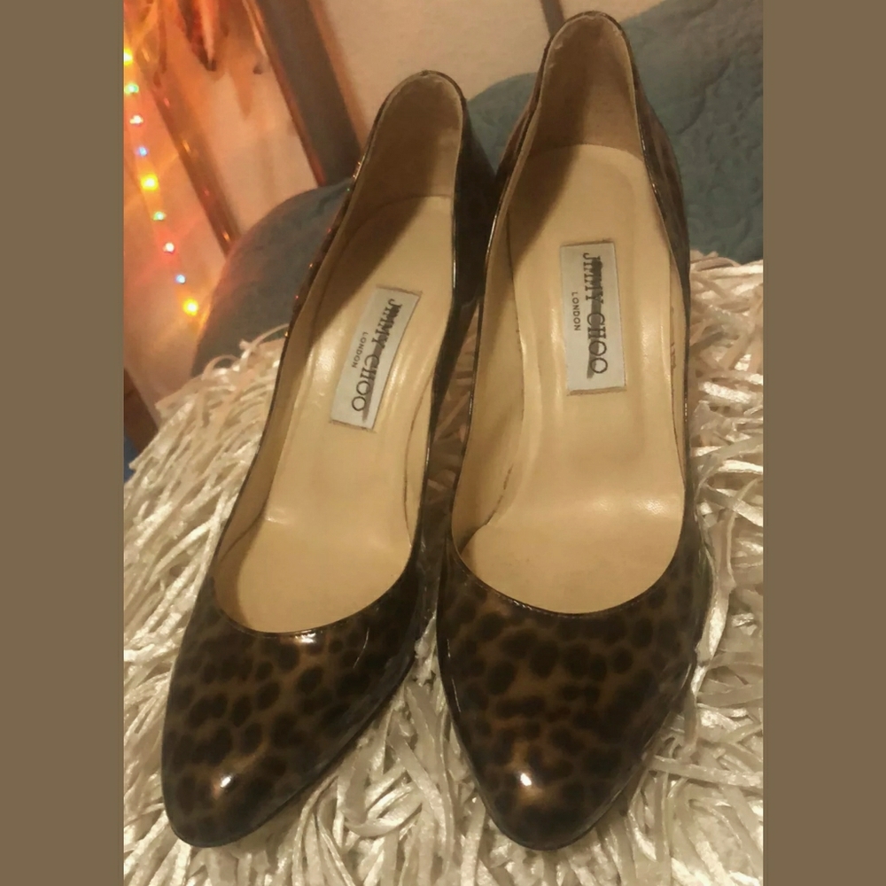 Jimmy Choo Leopard Print Pumps
